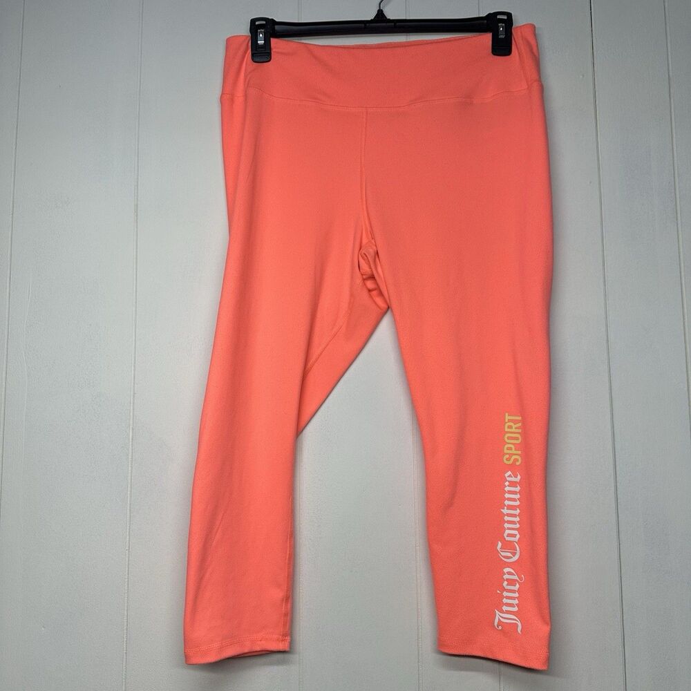 Juicy Couture Sport Women’s XL Neon Pink Cropped Leggings Capri